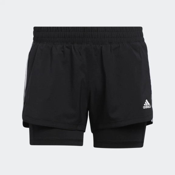 PACER 3-STRIPES WOVEN TWO-IN-ONE SHORTS